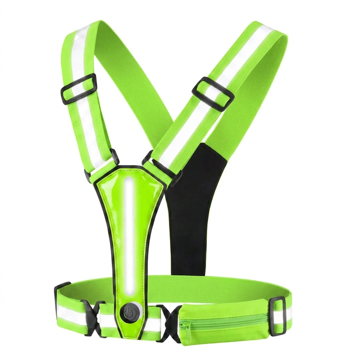 Litt LED Smart Vest in Neon Green, front product view