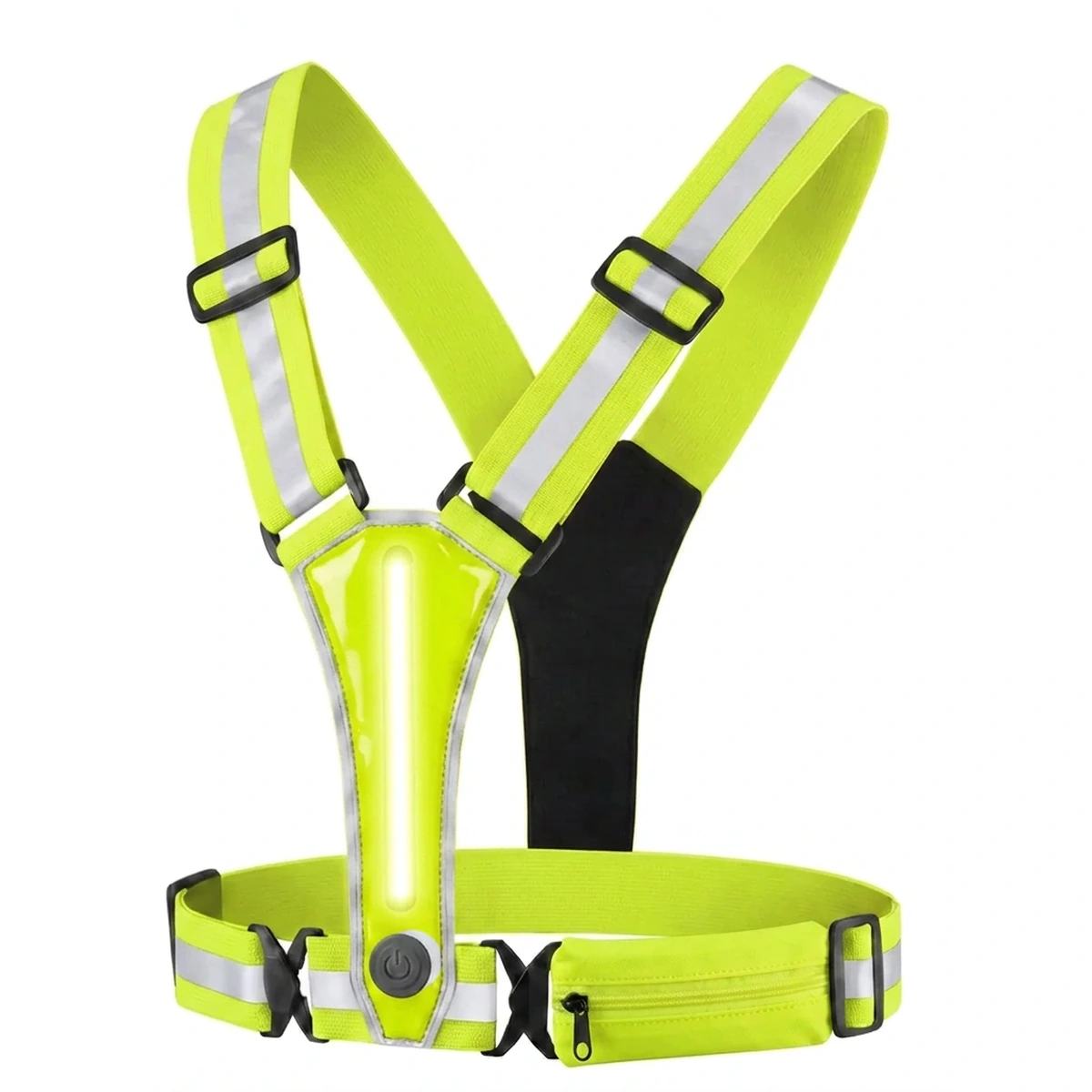 Litt LED Smart Vest in Volt Yellow, front product view