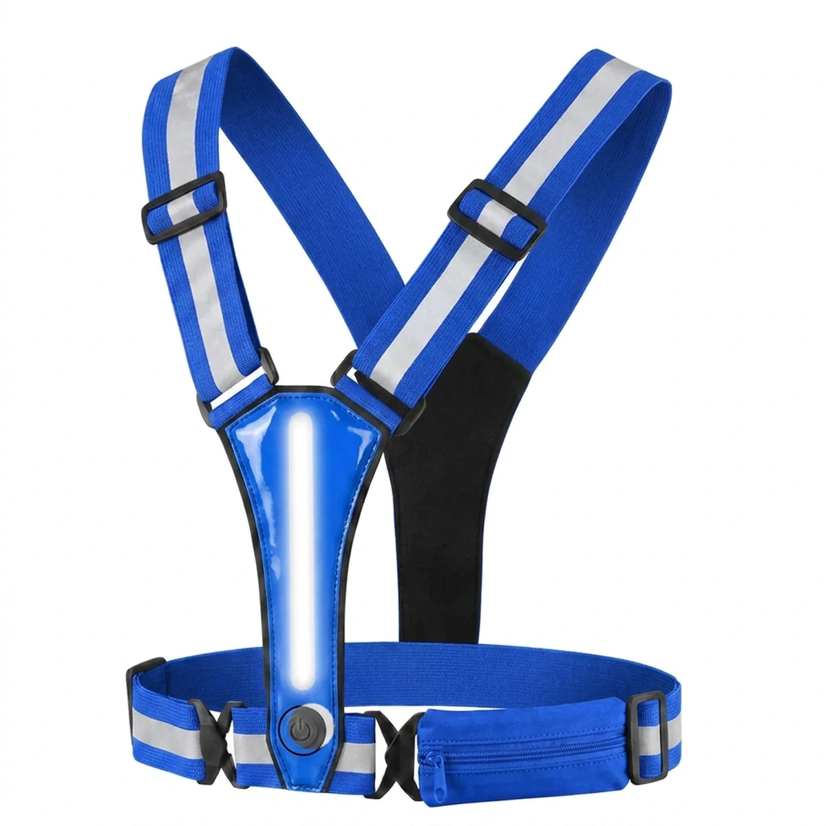 Litt LED Smart Vest in Electric Blue, front product view